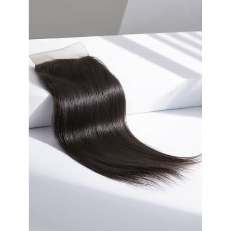 LUVME 13x4 Transparent HD Lace Frontal Closure 12A Unprocessed Brazilian Virgin Straight Human Hair 150% Density 14 Inch