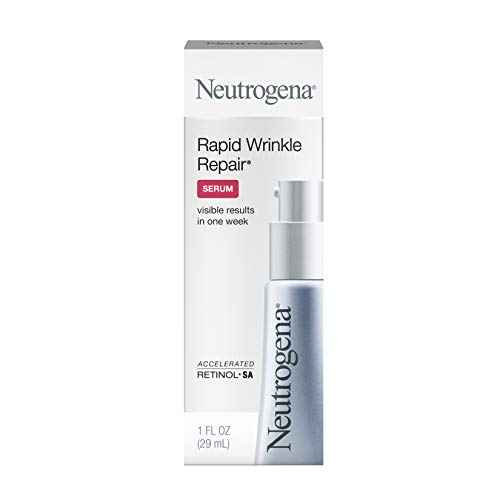 Neutrogena Rapid Wrinkle Repair Anti-Wrinkle Retinol Serum with Hyaluronic Acid & Glycerin - Anti-Aging Facial Serum for Wrinkles & Dark Circles, 1 fl. oz