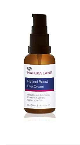 Retinol Boost Eye Cream with Retinyl Palmitate, Vitamin A, Kiwi Fruit Extract & Coenzyme Q10 | Sweet Almond Oil | Carefully formulated to keep your eyes bright and healthy!