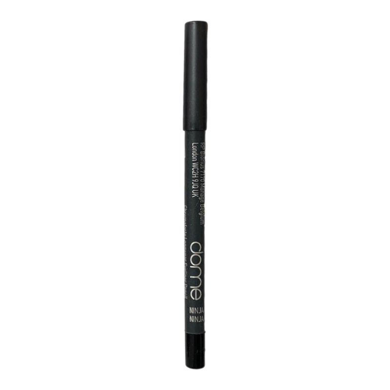 dome BEAUTY Black Gel Eye Liner Pencil - Black Eyeliner Gel for Precise Application, Long-Lasting, Smudge-Proof, Clean Beauty, Smooth Formula, Vegan, Ninja Black Eyeliner Pencil 0.05oz