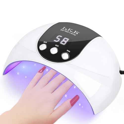 UV Light for Gel Nails, LKE 54W UV LED Nail Lamp with 18 Beads 3 Timer Setting & Auto Sensor Nail Dryer for Gel Polish Polygel Fast Curing Manicure Professional Nail Dryer Home Salon Nail Tools