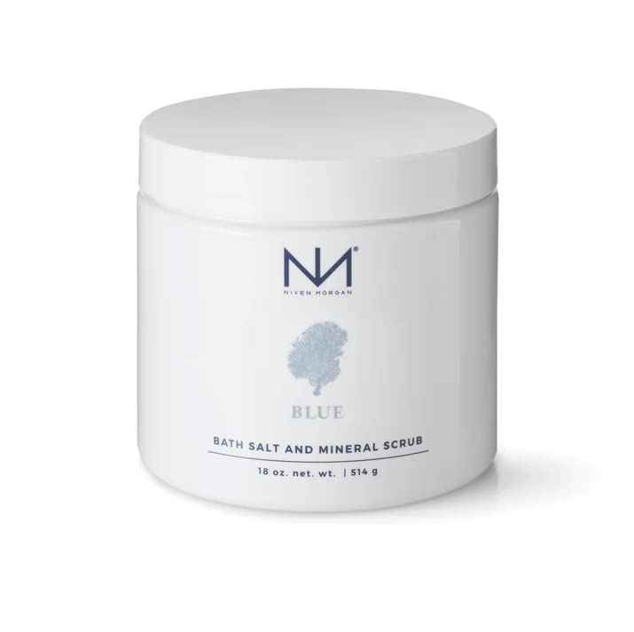 Niven Morgan Blue Bath Salt - Mineral Scrub for Relaxation | 18oz