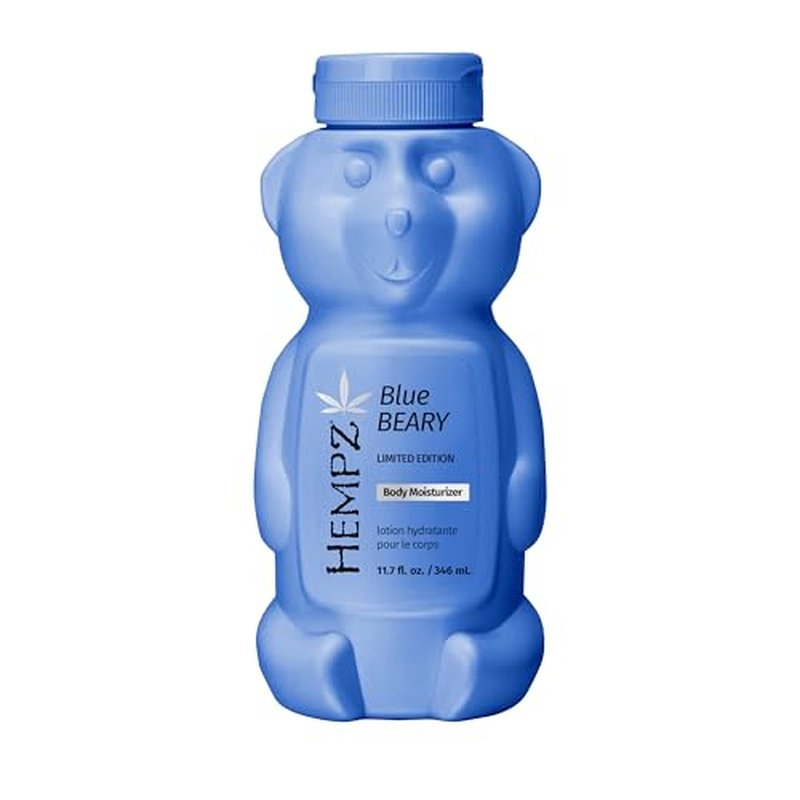 Hempz Limited Edition Bluebeary Body Moisturizer, Hydrating and Nourishing Lotion, Cute Fall Bear, Giftable for Women and Teens, 11.7 oz.