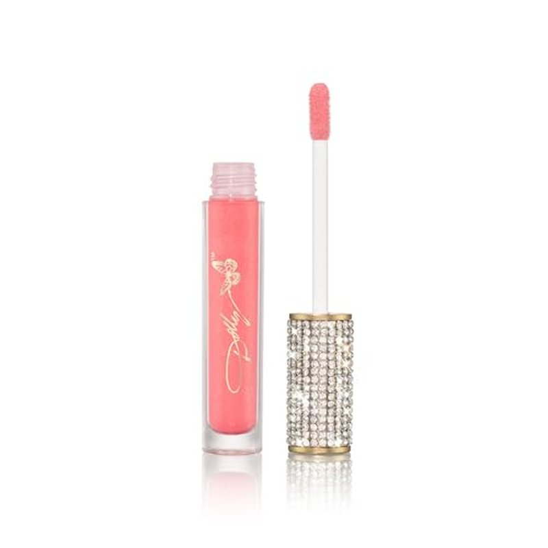 Dolly Beauty Pretty in Pink Bundle - Pink Lemonade Lipstick, Hi-Gloss Lips Lip Gloss Very Pink, Dolly-Eyes Mascara iJet Black, Hi-Definition Eye Pencil Black & Hi-Definition Lip Liner Berry - 5 Pack
