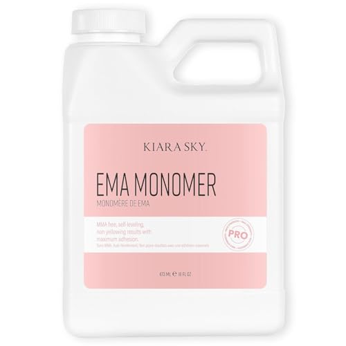 Kiara Sky EMA Monomer - Professional Acrylic Nail Liquid, 16 Fl Oz