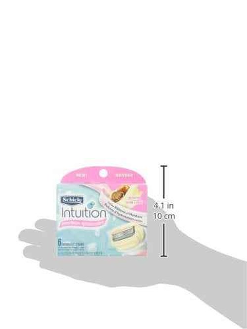Schick Intuition Refill, Advanced Moisture Razors for Women | Intuition Razor Blades Refill with Organic Shea Butter, 6 Count (Pack of 1)