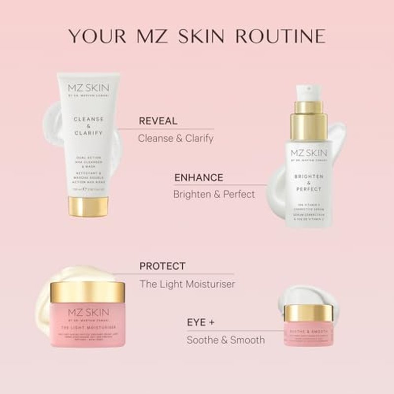 MZ SKIN Cleanse & Clarify Dual Action Cleanser & Mask 3.4 fl oz | Exfoliating AHA & Papaya Enzyme Face Wash | Smooths Texture, Refines Pores & Brightens