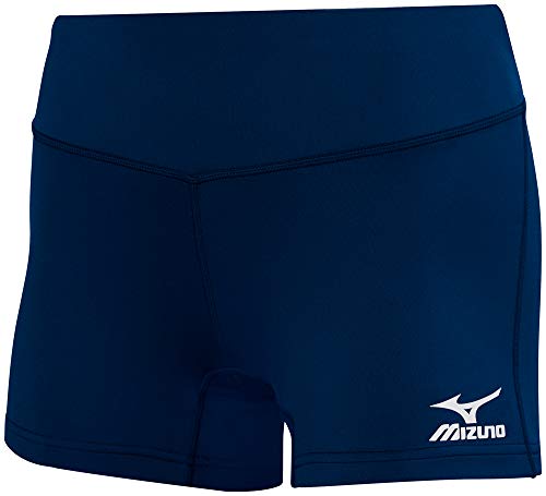 Mizuno Mens Women's Victory 3.5" Inseam Volleyball Shorts, Navy, X-Small US