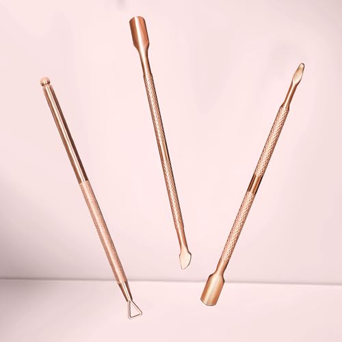 Nail Cuticle Pusher - Stainless Triangle Gel Nail Polish Remover Cuticle Peeler Scraper Remover Tool for Fingernails and Toenails