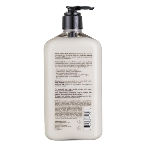 Hempz Body Moisturizer Original 17 Ounce Pump (500ml) (Pack of 2)