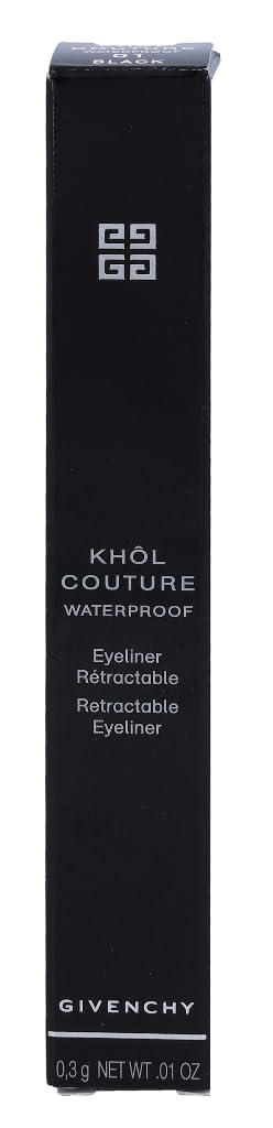 Khol Couture Waterproof Eye Pencil - N01 Black by Givenchy for Women - 0.01 oz Eye Pencil