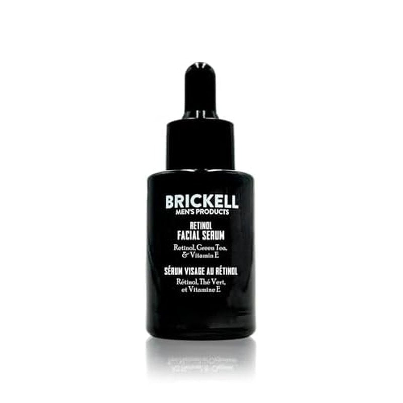 Brickell Men's Retinol Skin Care Serum Treatment For Firming Face Lines & Eye Wrinkles, Deep Hydrating Facial Skincare Serum For Anti-Aging, Fragrance Free, 1 Ounce