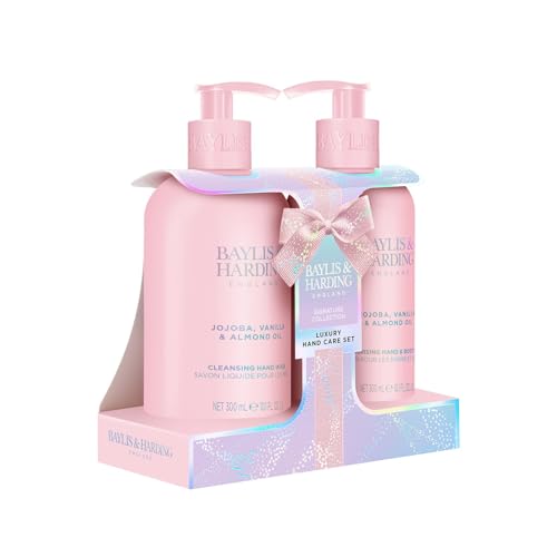 Baylis & Harding Gift Set for Women - Hand & Skincare pack - Jojoba, Vanilla & Almond Oil Indulgent - 2-Pack