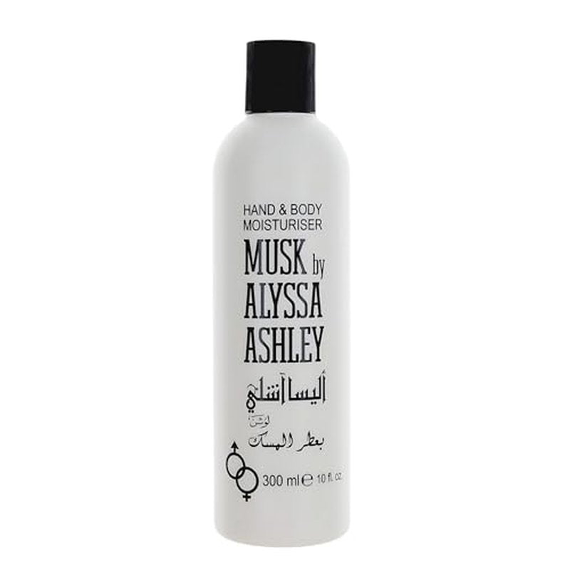 Alyssa Ashley Musk Hand and Body Moisturizer - Lotion for Women - Body Cream for Smooth, Moisturized Skin - Citrus and Sicilian Bergamot - 10 oz