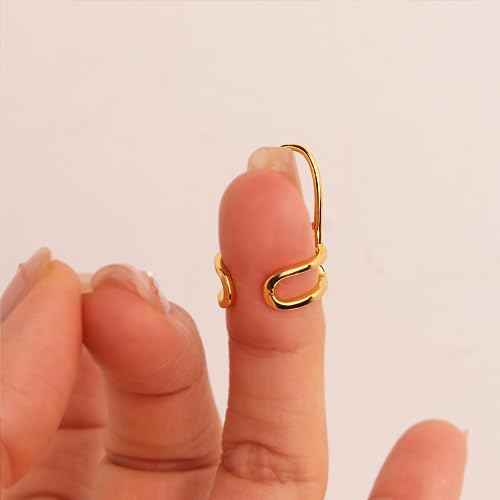 Jean Beau Finger Nail Ring for Women Teen Art Rhinestones Finger Tip Rings Gold Metal Nail Decoration Nail Protect Fashion Jewelry Gift