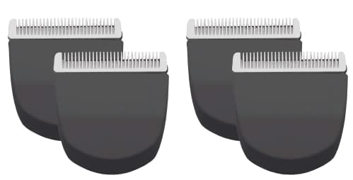Peanut Hair Clipper Replacement Blades - Professional Snap-On Blades | Black - 4 Pack