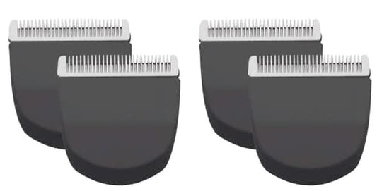 Peanut Hair Clipper Replacement Blades - Professional Snap-On Blades | Black - 4 Pack