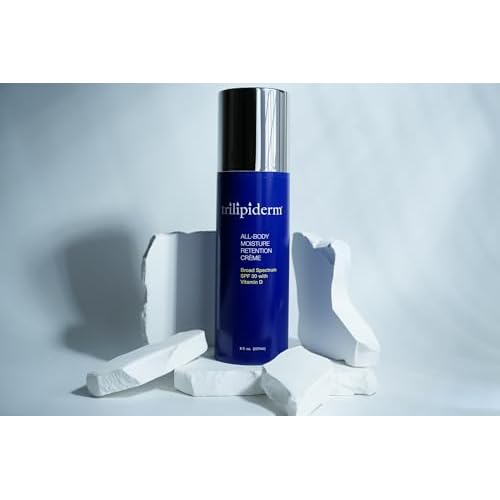 Trilipiderm All-Body Moisture Retention Cr?me with SPF 30, Vitamin D - 8oz Airless Pump Sunscreen