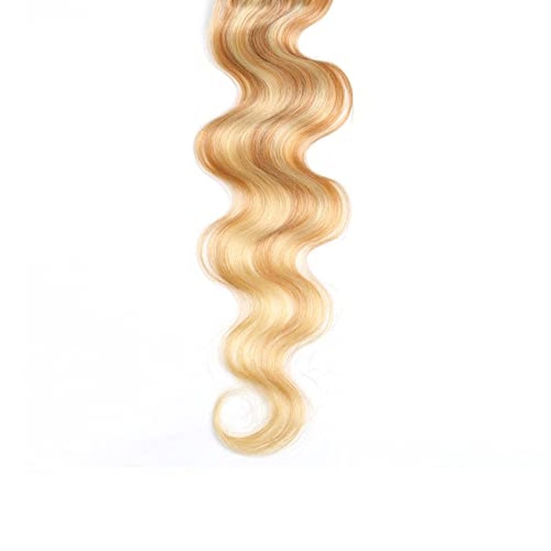 28 30 32 inch #27 Bundles Human Hair Honey Blonde Bundles Blonde Body Wave Human Hair Bundle P27/613 Bundle