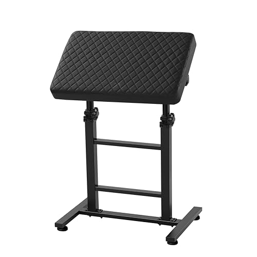 POARMEEY XXL Tattoo Armrest Stand Adjustable Height Tattoo Arm Rest Heavy Duty Tattoo Supplies Black Grid Design