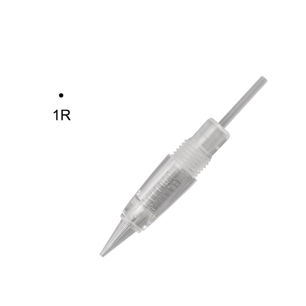 Disposable Pigment Cartridges Tattoo Needle Shading Tip Caps 1R/3R/7F for Permanent Makeup Machine Eyebrow Tattoo Pen Set(Mixed Sizes,30PCS)