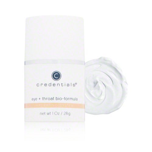 Credentials Eye + Throat Bio Formula ? Silky, Luxurious Hydrating Cream with Hydrolyzed Elastin, Squalane, Vitamins A, B5 & E, Turmeric Extract for Deep Wrinkle Reduction & Radiant Youthful Skin