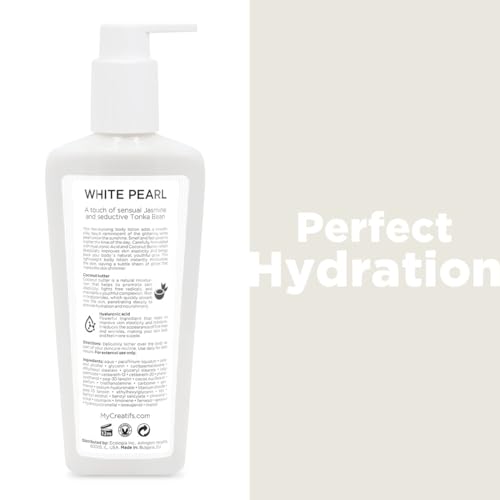 White Pearl Moisturizing Body Lotion with Coconut Butter and Hyaluronic Acid, 8.5 fl. oz.