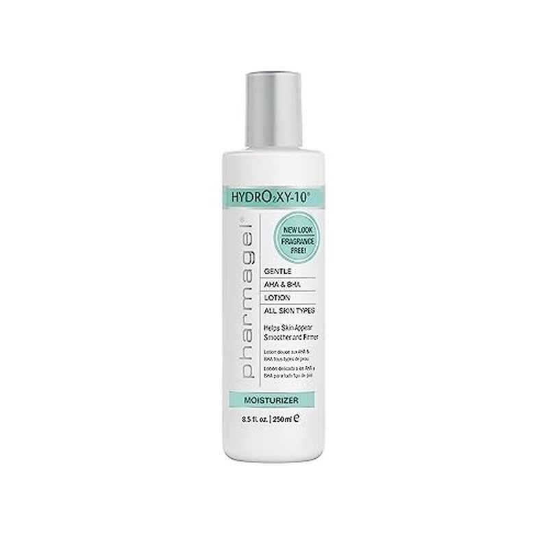 Pharmagel Hydro2 Xy 10 Lifting and Firming Concentrate Moisturizer | AHA and BHA Facial and Body Lotion | Rapid Absorption with Stabilized Oxygen - 8.5 fl. oz.