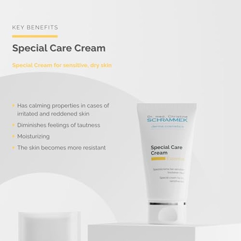 Schrammek Special Care Cream (1.7 fl oz) - Special Cream for Sensitive & Dry Skin - Scientifically Proven Calming & Regenerating Effect - Face Moisturizer - Skin Care - Dr