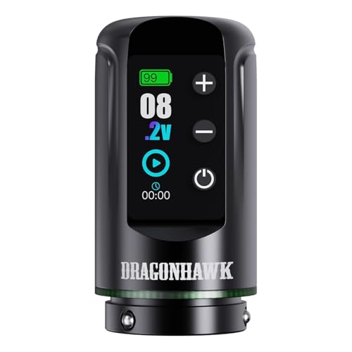 Dragonhawk Tattoo Cordless Battery Power Supply for L3 Tattoo Pen Machine
