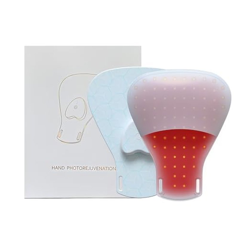Red Light Therapy Glove for Hands - 630nm & 830nm LED Device for Pain Relief & Skin Rejuvenation, Rechargeable Hand Care with Auto Shut-Off
