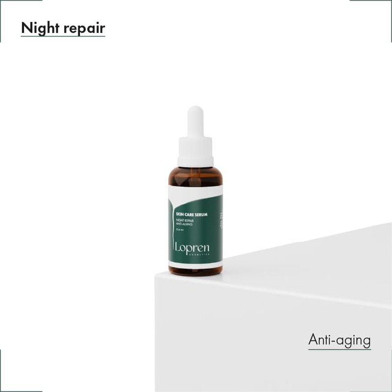 Night Repair Serum - Peptide & Botanical Extracts for Anti-Aging, Deep Hydration | 1 Fl Oz