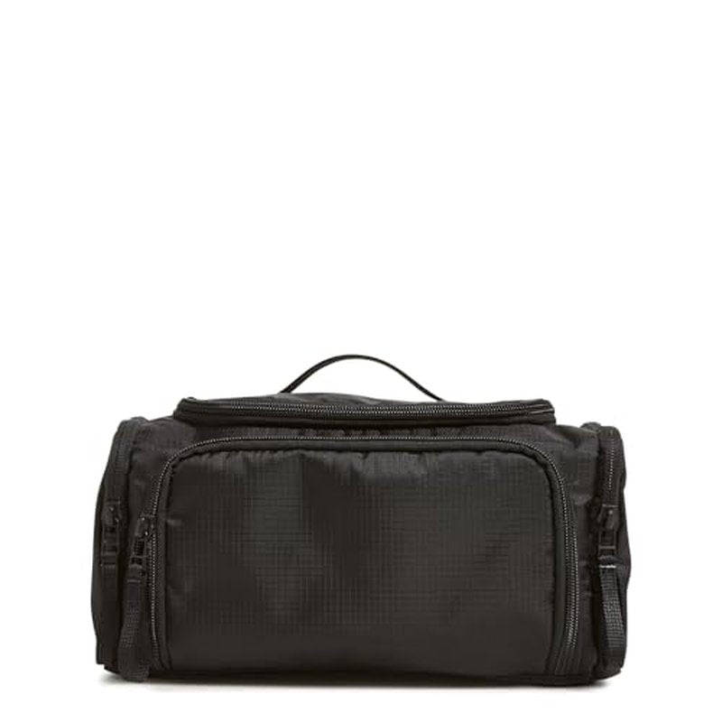 Vera Bradley Ripstop Large Travel Cosmetic Makeup Organizer Bag, Black