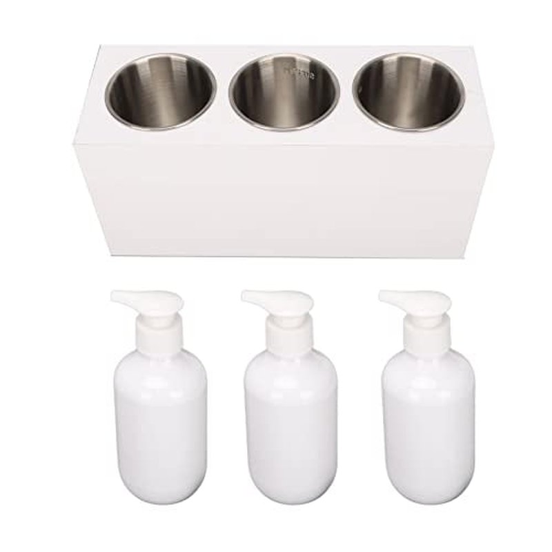 Massage Oil Warmer, Portable 3 Bottles Massage Oil Lotion Warmer with Constant Temperature & Timer, Professional Oil Lotion Cream Warmer Heater for Home, Salon, Spa Massage
