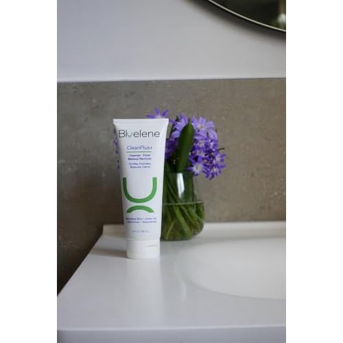 Bluelene CleanPlus+ Face Cleanser/Toner/Makeup Remover with Super Antioxidant Methylene Blue, Niacinamide, and MicroSilver. Gentle, Aloe Vera-Based Formula. Suitable for Sensitive Skin