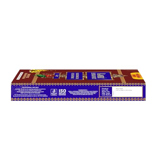 Kaveri Henna Cones 12 pack - Indian Henna Paste For Hair - Natural Dark Brown Red henna cones Organic - Temporary Henna Tattoo - Long Lasting Ready To use Tattoo Cones