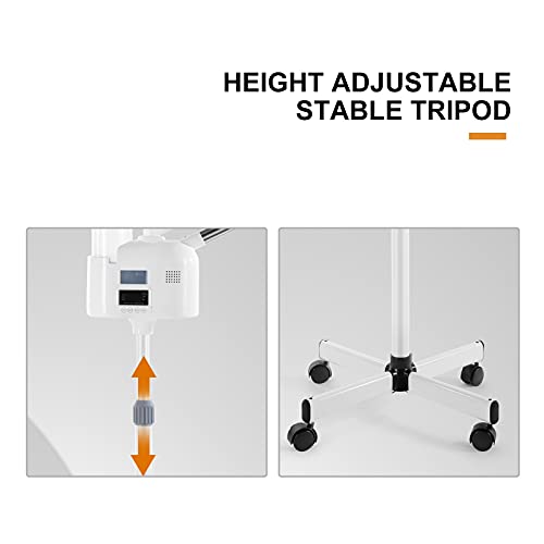 Professional 2 in 1 Facial Steamer Upgrade Esthetician Steamer with hot & Cold Nozzle Beauty Salon Spa