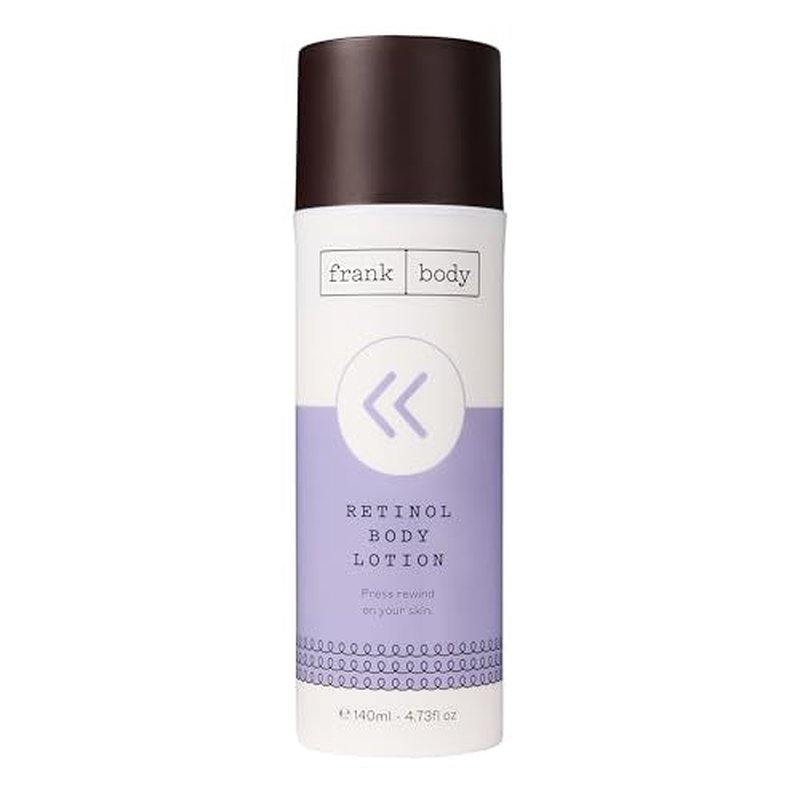 frank body Retinol Body Lotion | Firming & Smoothing Body Moisturizer | Evens Skin Tone & Improves Texture |With Retinol, Peptides & Berry Extracts | Vegan & Cruelty-Free | Berry Scent |140ml