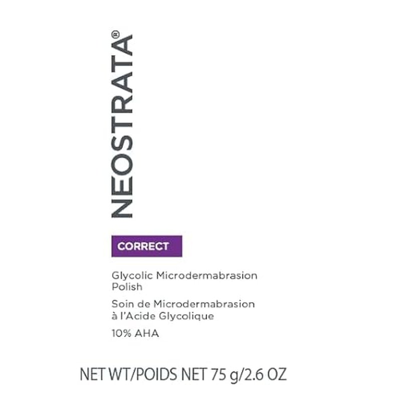 NEOSTRATA Glycolic Microdermabrasion Face Polish Skin Resurfacing Treatment For All Skin Types, 2.6 oz.
