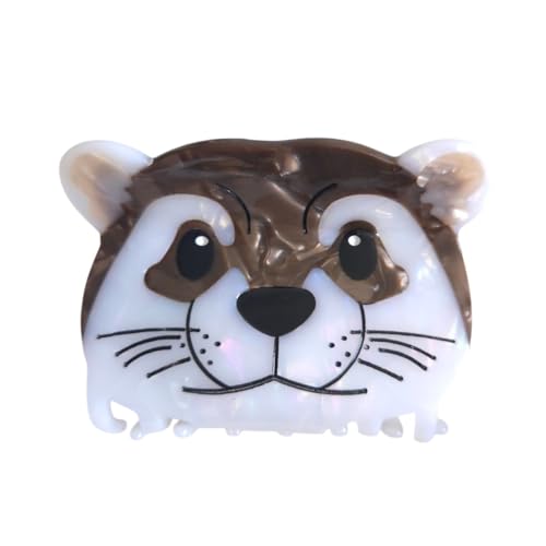 Novelty Bank Beaver Hair Clip,Acetate Claw Clips,Cute Hair Clips for Women,Otter Claw Clip