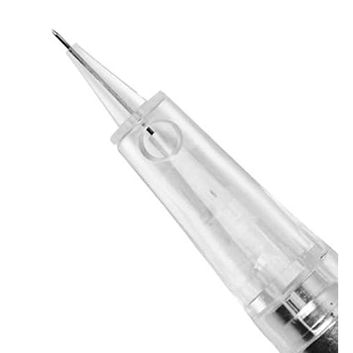 20pcs Permanent Makeup Tattoo Needles 1P/3P/5P/5FP/7FP Tattoo Machine Pen Cartridge Needle for Eyebrow Eyeliner Lip Microblading Shading (1P)