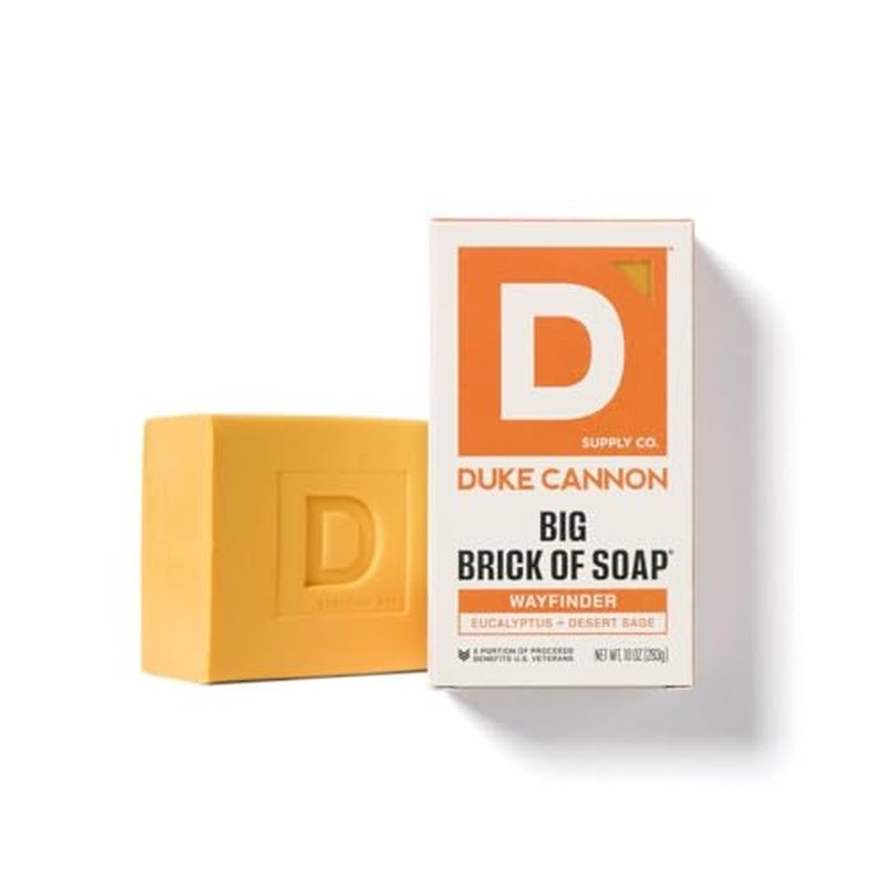 Duke Cannon Supply Co. Large Brick Bar Soap Bundle - Men's Soap with Masculine Scents - USA-Made - All Skin Types - Wayfinder, High Country, Superior, & Sawtooth - 10 oz (4 Pack)