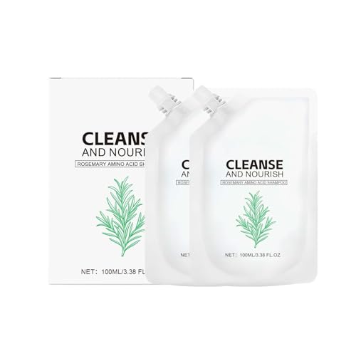2PCS Rosemary Amino Acid Shampoo, Hair Growth Shampoo for Thinning Hair Women and Men Hair Loss, Controls Oily, Thicken & Strengthen Scalp