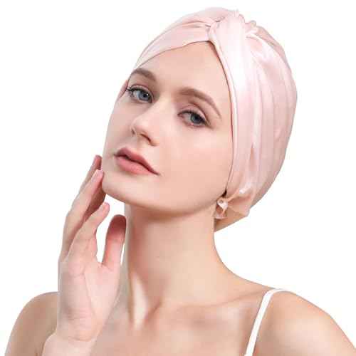 DAISYSILK 100 Pure Mulberry Silk Hair Bonnet for Sleeping Silk Hair Wrap for Women