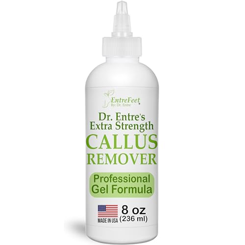 Dr. Entre's Callus Remover Gel: 8oz Extra Strength with Precision Applicator, Callus Remover for Feet, Foot Callus Remover, Foot Care, Pedicure Tools Supplies, Dead Skin Remover