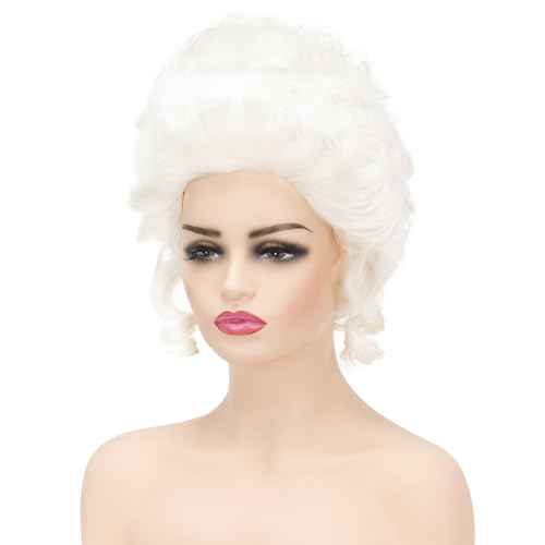 Victorian Wig for Women White Marie Antoinette Wigs,Vintage Beehive Wig18th Century Rococo Costume Cosplay Wigs Party Halloween