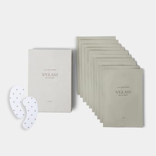 + Lux Unfiltered Cooling Under Eye Patches - Anti-Slip Caffeine Infused Korean Eye Mask - Reduces Puffiness, Brightens, & Hydrates Skin - Fragrance Free, Vegan, & Cruelty Free - 10 Count