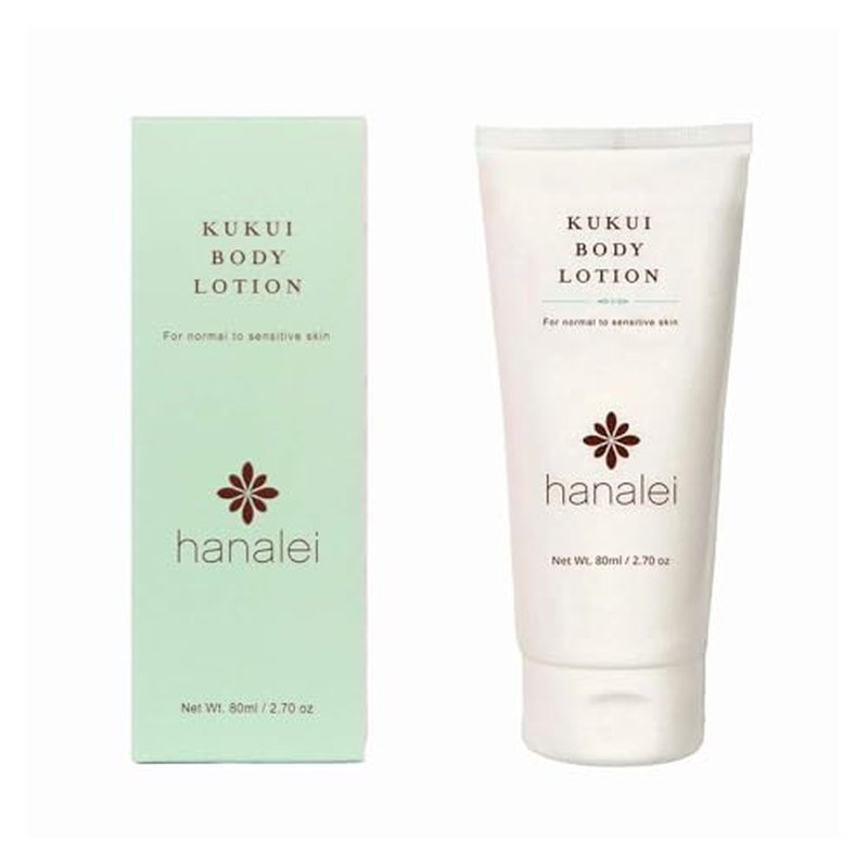 Hanalei Cruelty-Free Kukui Oil Body Lotion ? Paraben-Free, Dye-Free Moisturizer with Kukui Nut Oil, Shea Butter & Jojoba for Hydrated, Soft, Nourished Skin ? Travel-Friendly Size 80 ml