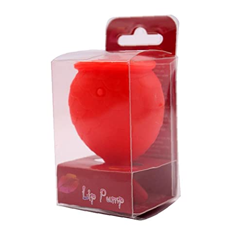 cdzhouji Lip Labler 1pc Silicone Lip Plumper Device Lip Plump Enhancement Sexy Lip Enhancer Quick Lip Plumper Treatment Bigger Mouth Lip Plumping Device Painless and Simple Beauty Tool, Red