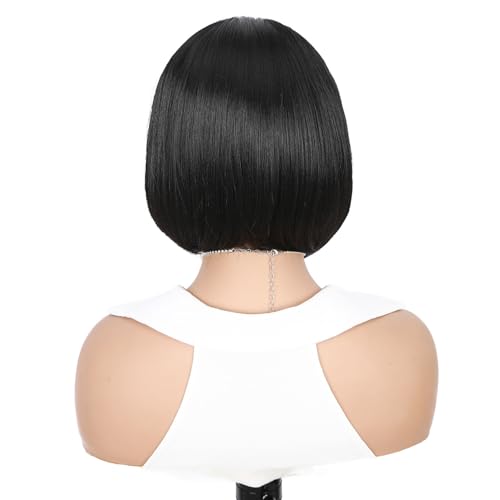 Quantum Love 13x4 Straight Bob Lace Frontal Wigs Braided Wigs for Black Women Braids Cornrows Lace Straight Bob Wigs Handmade Lace Frontal Synthetic Glueless Wig